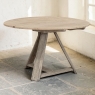 18th Century Rustic Dutch Stripped Oak Round Tilt Top Center Table