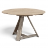 18th Century Rustic Dutch Stripped Oak Round Tilt Top Center Table