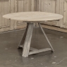 18th Century Rustic Dutch Stripped Oak Round Tilt Top Center Table