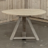 18th Century Rustic Dutch Stripped Oak Round Tilt Top Center Table