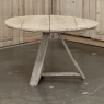 18th Century Rustic Dutch Stripped Oak Round Tilt Top Center Table