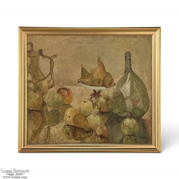 Framed Oil Painting on Canvas by Gustave Camus (1914-1984) 'Still Life'