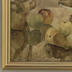 Framed Oil Painting on Canvas by Gustave Camus (1914-1984) 'Still Life'