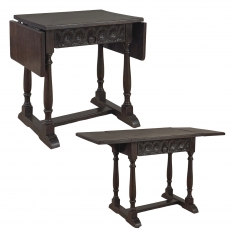 19th Century English Drop Leaf Side Table