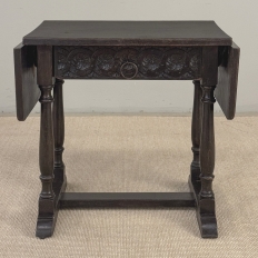 19th Century English Drop Leaf Side Table