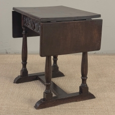 19th Century English Drop Leaf Side Table