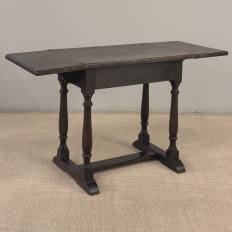 19th Century English Drop Leaf Side Table