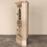 Pair Rustic Gothic Revival Oak Corner Wine Cabinets ~ Vitrines