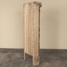 Pair Rustic Gothic Revival Oak Corner Wine Cabinets ~ Vitrines