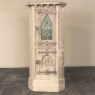 Pair Rustic Gothic Revival Oak Corner Wine Cabinets ~ Vitrines