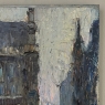 Antique Signed Oil Painting on Board 'Brussels Flower Market on the Grand Place'