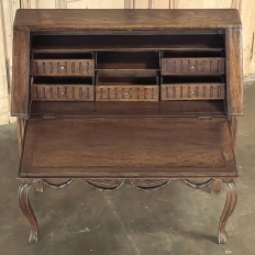 19th Century Country French Louis XVI Slant Front Secretary Desk