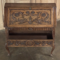 19th Century Country French Louis XVI Slant Front Secretary Desk