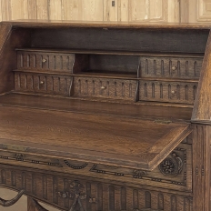 19th Century Country French Louis XVI Slant Front Secretary Desk