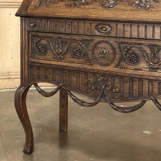 19th Century Country French Louis XVI Slant Front Secretary Desk