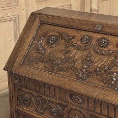 19th Century Country French Louis XVI Slant Front Secretary Desk