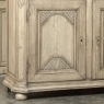 18th Century Rustic Belgian Regence Stripped Oak Bookcase Cabinet