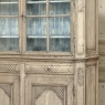 18th Century Rustic Belgian Regence Stripped Oak Bookcase Cabinet