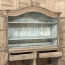 18th Century Rustic Belgian Regence Stripped Oak Bookcase Cabinet
