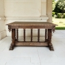 19th Century Napoleon III Walnut Partner's Desk with Faux Leather