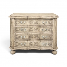 Antique French Louis XIV Commode ~ Chest of Drawers in Stripped Oak