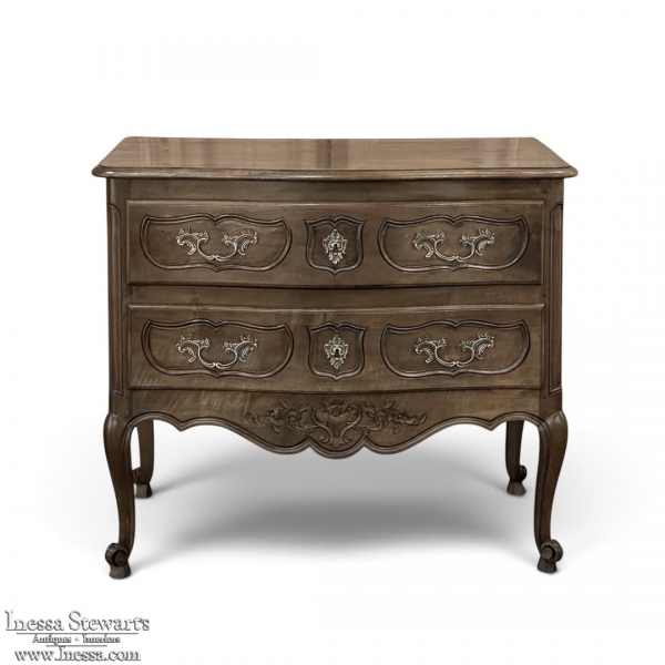Antique Country French Regence Walnut Commode ~ Chest of Drawers