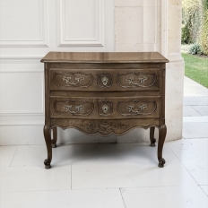 Antique Country French Regence Walnut Commode ~ Chest of Drawers