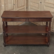 19th Century English Regency Mahogany Etagere Server ~ Console