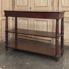19th Century English Regency Mahogany Etagere Server ~ Console