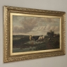 Antique Oil Painting on Canvas by Henri Dupont (1890-1961) 'Grazing Cattle'
