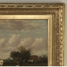 Antique Oil Painting on Canvas by Henri Dupont (1890-1961) 'Grazing Cattle'
