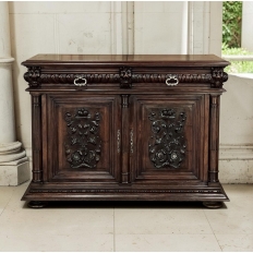 Antique 19th Century French Renaissance Revival Walnut Buffet