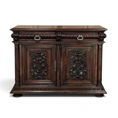 Antique 19th Century French Renaissance Revival Walnut Buffet