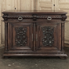 Antique 19th Century French Renaissance Revival Walnut Buffet
