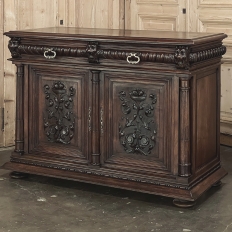 Antique 19th Century French Renaissance Revival Walnut Buffet