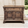 Antique French Louis XIV Renaissance Revival White Oak Buffet