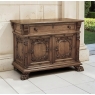 Antique French Louis XIV Renaissance Revival White Oak Buffet