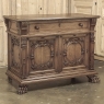 Antique French Louis XIV Renaissance Revival White Oak Buffet