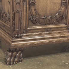 Antique French Louis XIV Renaissance Revival White Oak Buffet