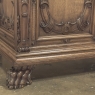 Antique French Louis XIV Renaissance Revival White Oak Buffet