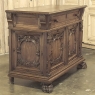 Antique French Louis XIV Renaissance Revival White Oak Buffet