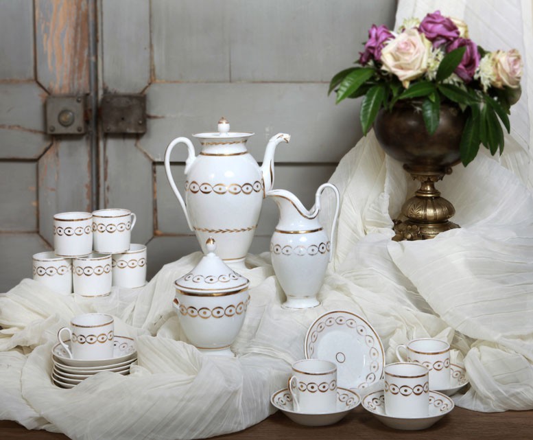 Antique Old Paris Porcelain Coffee Service Set