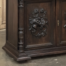 19th Century French Henri II Renaissance Revival Carved Oak Buffet