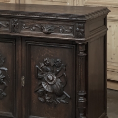 19th Century French Henri II Renaissance Revival Carved Oak Buffet