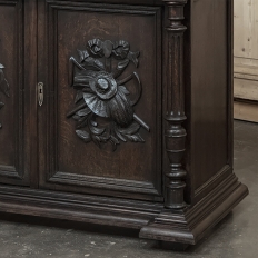 19th Century French Henri II Renaissance Revival Carved Oak Buffet