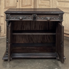 19th Century French Henri II Renaissance Revival Carved Oak Buffet