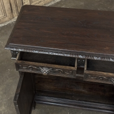 19th Century French Henri II Renaissance Revival Carved Oak Buffet