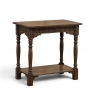 19th Century Rustic Hand Carved Oak Renaissance Revival Side Table