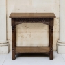 19th Century Rustic Hand Carved Oak Renaissance Revival Side Table