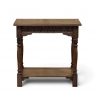 19th Century Rustic Hand Carved Oak Renaissance Revival Side Table